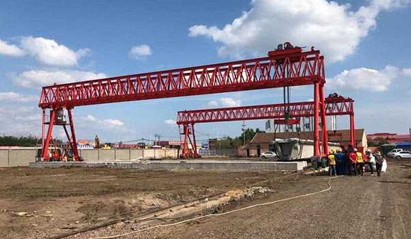 廣東肇慶龍門吊租賃廠家預(yù)制梁廠80噸40米跨門機